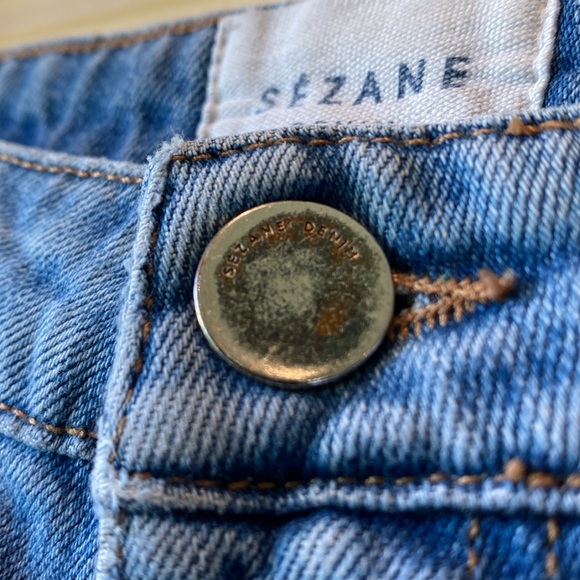 SÉZANE Light Wash Denim High Rise Skinny Jeans Zipper Fly Size 24 - Picture 8 of 12